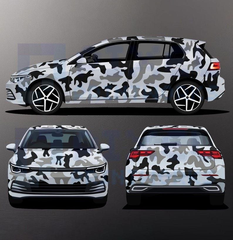 100 pièces Kit graphique camouflage - Stickers universels en vinyle pour modèles réduits de voitures