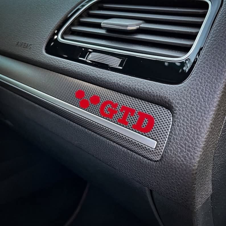2 Piéces autocollants premium VW Golf GTD
