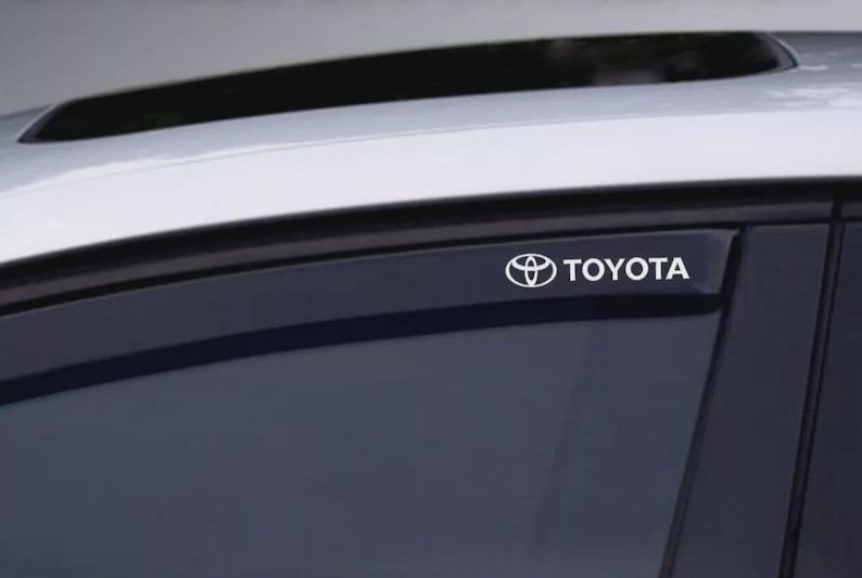 4 décalcomanies pour pare-brise Toyota - Vinyles pour pare-vent et pare-pluie