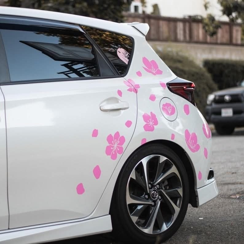 40 pieces Cherry Blossom Livery Custom Livery Car Stickers Car Decals Car Livery
