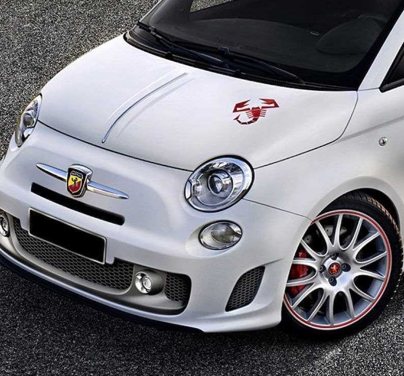 Abarth Scorpion Sticker pour capot de voiture LOGO GRAPHIQUE pour capot