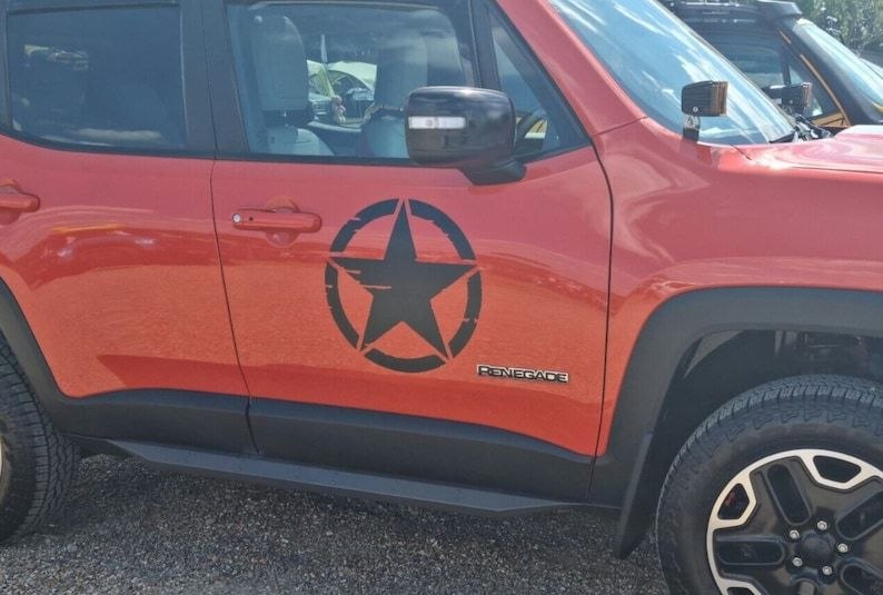 Autocollant Etoile, Autocollant ETOILE, Sticker Etoile, Autocollant Voiture Extraterrestre, Autocollant étoile militaire