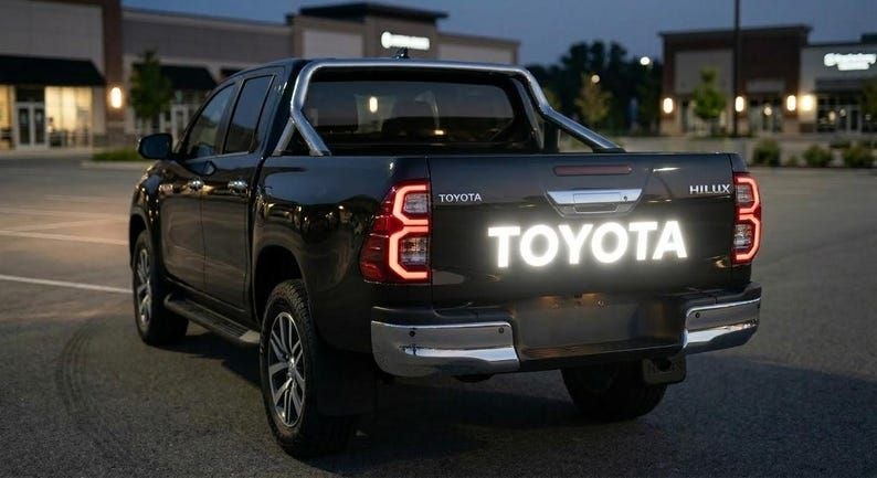 Autocollant réfléchissant en vinyle pour hayon de camion Toyota Hilux