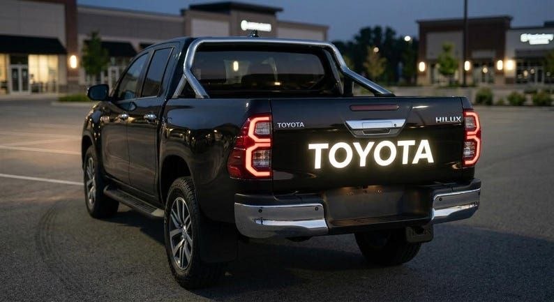 Autocollant réfléchissant en vinyle pour hayon de camion Toyota Hilux