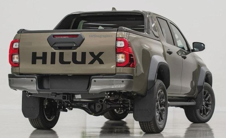 Autocollants de hayon arrière Toyota Hilux Graphismes Hilux Autocollants de toutes les couleurs