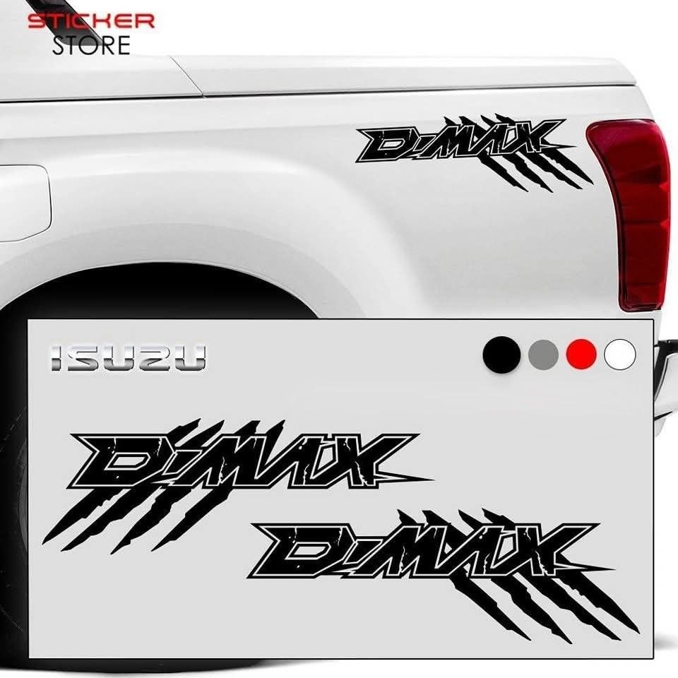 Autocollants Tigre scratch pour carrosserie de camion D Max DMX, autocollants de couverture en vinyle personnalisés