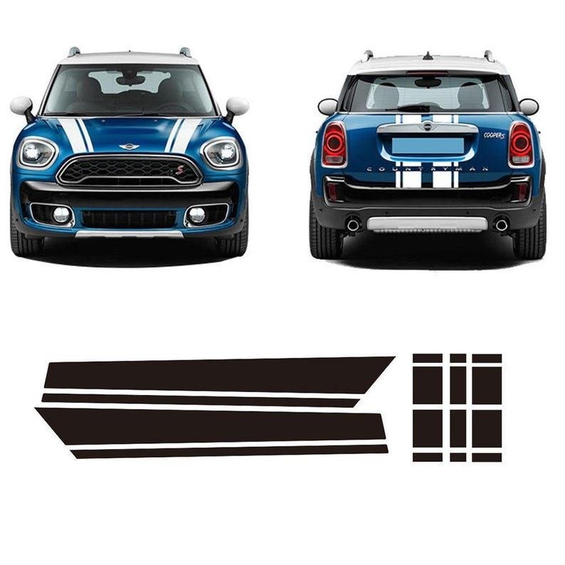 Bandes de décalcomanies pour capot et coffre pour Mini Cooper Countryman - Autocollants en vinyle pour R60 et F60