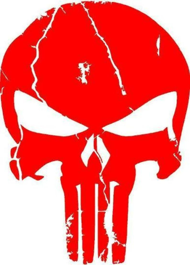 Décalcomanie en vinyle Punisher Skull Sticker pour capot de Jeep, camion, SUV
