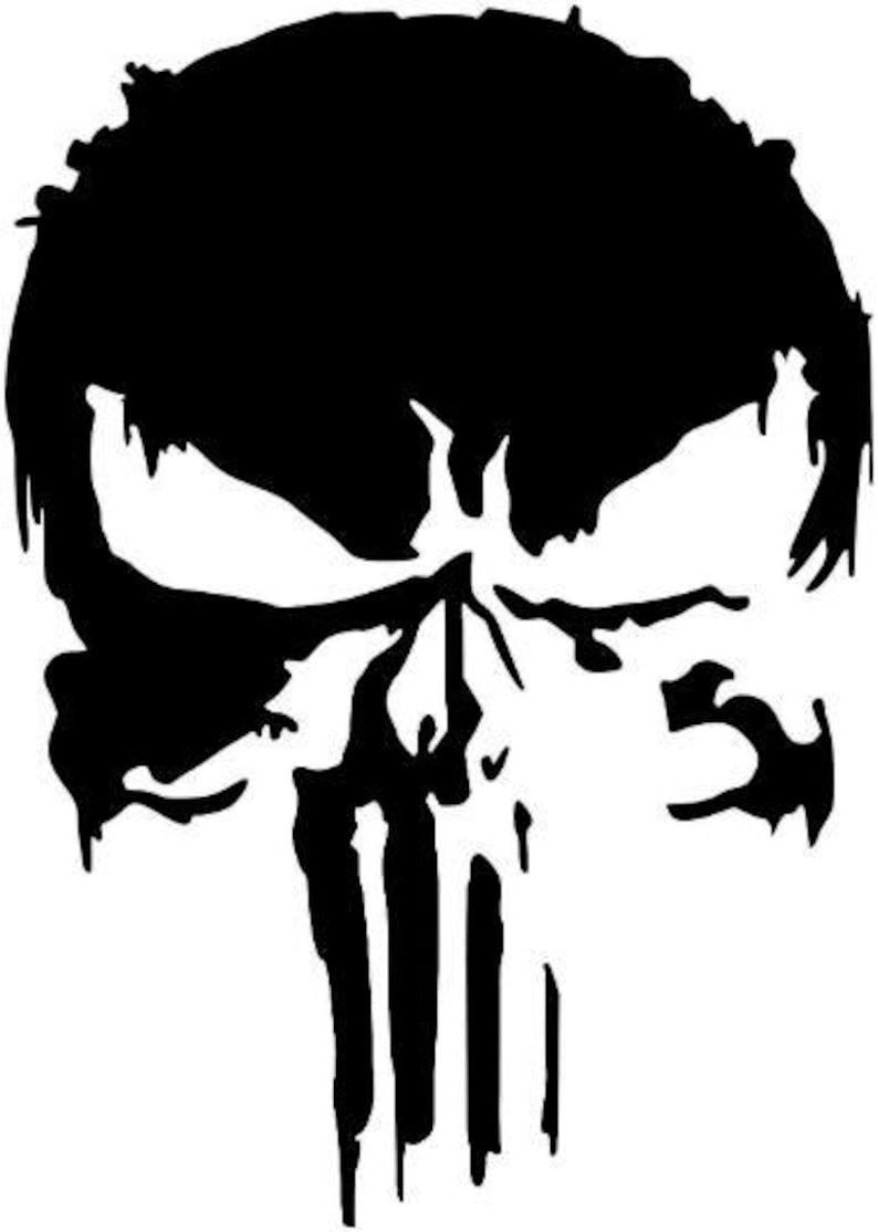 Décalcomanie en vinyle tête de mort Punisher, décalcomanies tête de mort en sang pour Jeep, SUV, camions, toutes sortes de voitures, vinyle autocollant pour capot