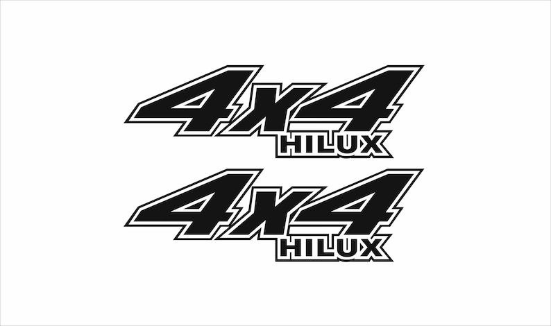 Kit d'autocollants graphiques en vinyle pour caisse Toyota Hilux 4 x 4