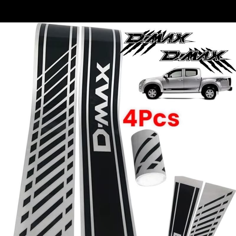 Lot de 4 Autocollants latéraux « Rôle de M. Stripes » en vinyle pour camion 4x4 , pour D-MAX Beast Pickup 4x4. D-Max Tigre scratch