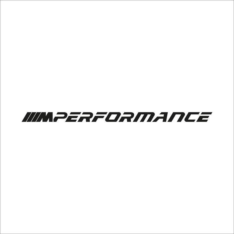 Set of 2 MPerformance BMW stickers 25cm