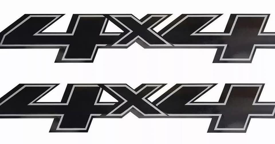 Sticker camion 4x4 3D Autocollant pour véhicule 4x4 Décalcomanie en vinyle pour camion 4x4 Sticker pour camion véhicule 4x4 Décalcomanie en vinyle 4 x 4