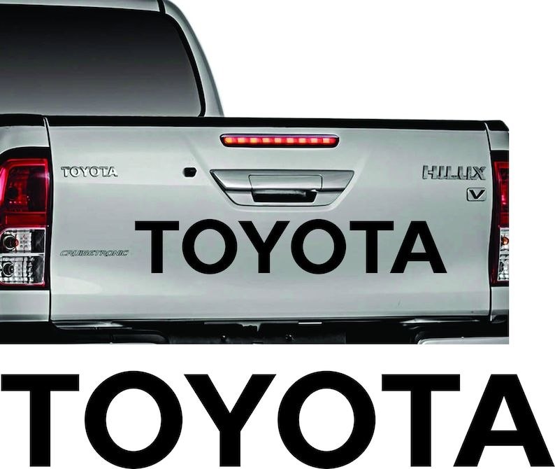 Sticker Toyota Hilux Hayon pour porte arrière pick-up D4D mk3 kit 2.5 Diesel